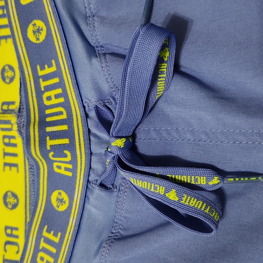 Blue Scrub Set with Yellow Accents - Picture 3 of 10